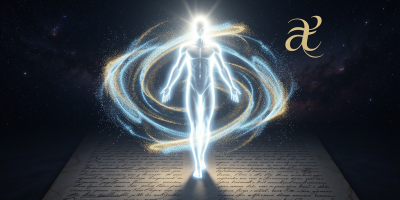 Spirito puro che si incarna avvolto da un manto di energia con simboli arcaici del 1600. Questo aiuterà i motori di ricerca a indicizzarla.